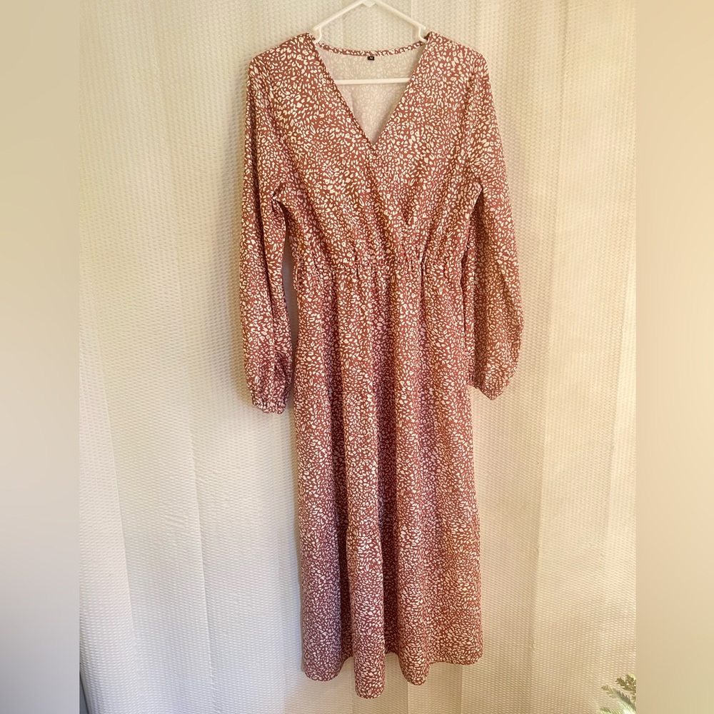 Floral Long Sleeve Maxi Dress